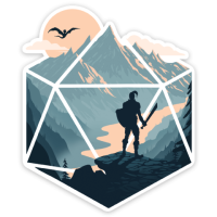 Crit Stones The d20 Champion Sticker