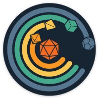 Crit Stones Circle of Dice Sticker