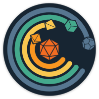 Crit Stones Circle of Dice Sticker