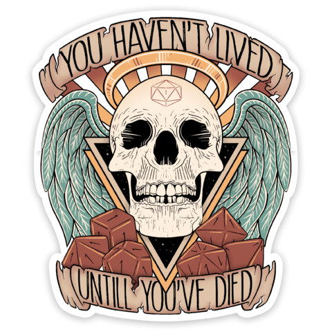 Crit Stones Character Death Sticker