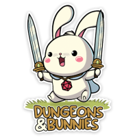 Crit Stones Dungeons and Bunnies Sticker