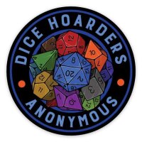 Crit Stones Dice Hoarders Anon Sticker