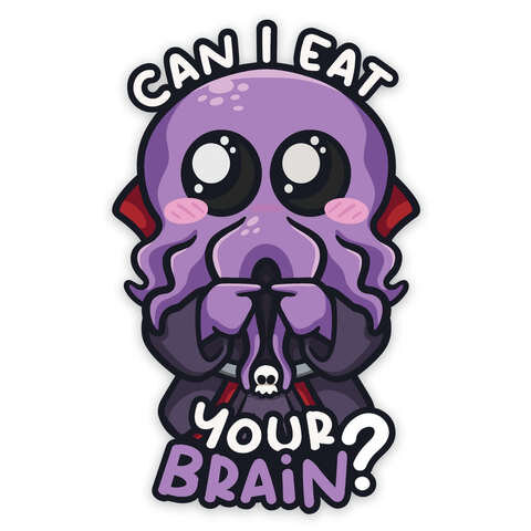 Crit Stones Eat Your Brain Sticker