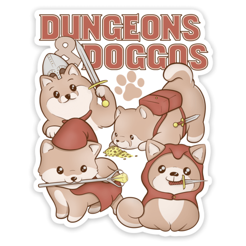 Crit Stones Dungeons & Doggos Sticker