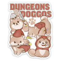 Crit Stones Dungeons & Doggos Sticker