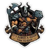 Crit Stones Time to Rage Sticker