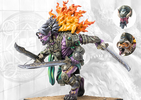 Conquest Sorcerer Kings: Rakshasa Bakasura (with Swords)