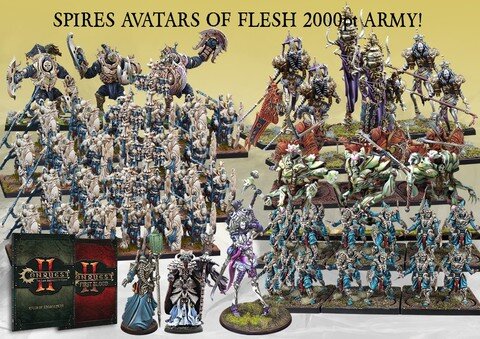 Conquest Spires Avatars of Flesh 2000 pt Army