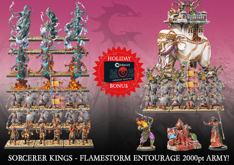 Conquest Sorcerer Kings Flamestorm Entourage  2000pt Army
