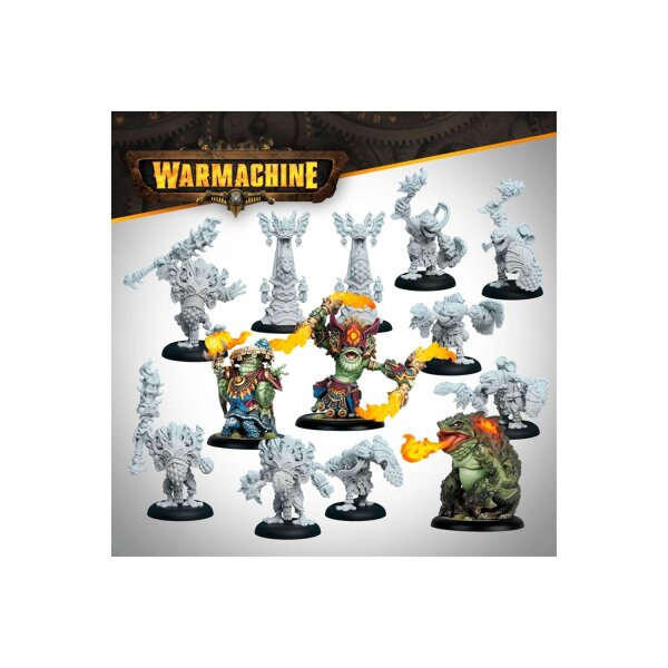 Warmachine: Southern Kriels Fire Tongue Warriors Command Cadre