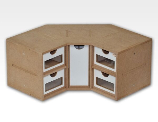 HobbyZone Schubladenmodul 3 - Ecke - OM03
