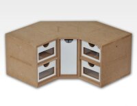 HobbyZone Schubladenmodul 3 - Ecke - OM03