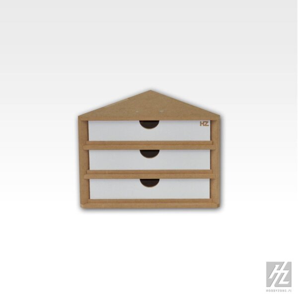 HobbyZone Schubladenmodul 4 - Ecke, Abschlussstück - OM11