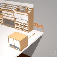 HobbyZone Schubladenmodul schmal x 2 - OMs01b