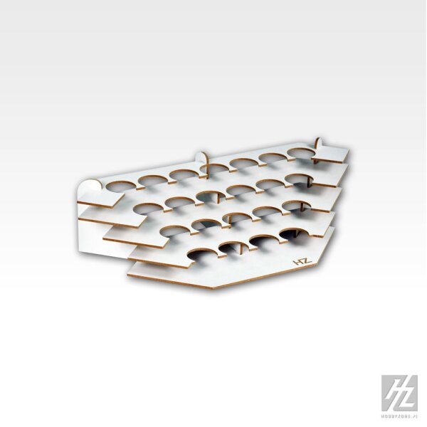 HobbyZone Farbhalter, Ecke (klein, Ø 36 mm) - S1nb