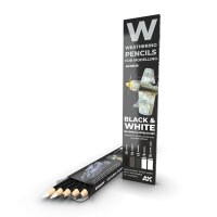 AK Watercolor Pencil Set Black and White