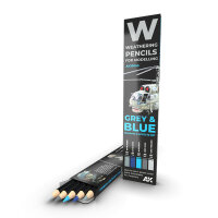 AK Watercolor Pencil Set Grey and Blue Camouflages