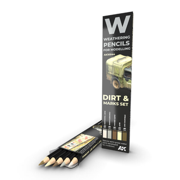 AK Watercolor Pencil Set Splashes, Dirt and Stains