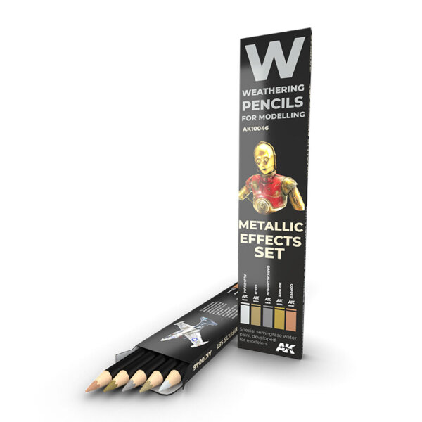 AK Watercolor Pencil Set Metallics