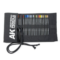 AK Weathering Pencils Cloth Case - Full Range