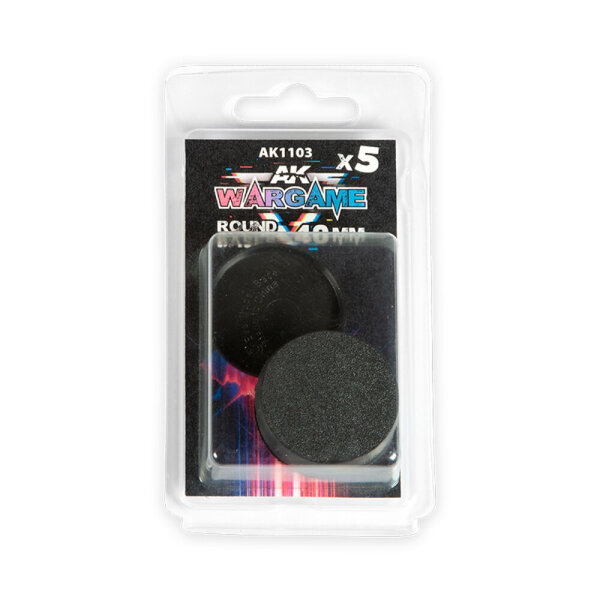 AK Round Base 40mm x5 Units