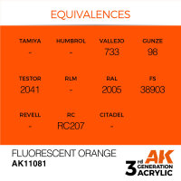 AK 3GEN Fluorescent Orange 17ml