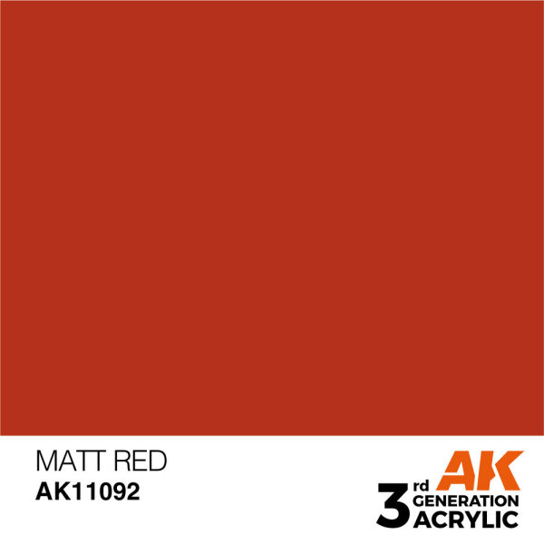 AK 3GEN Matt Red 17ml