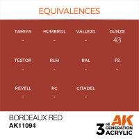 AK 3GEN Bordeaux Red 17ml