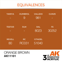 AK 3GEN Orange Brown 17ml