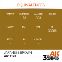 AK 3GEN Japanese Brown 17ml