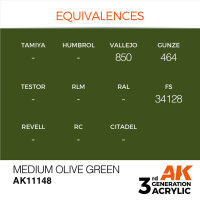 AK 3GEN Medium Olive Green 17ml
