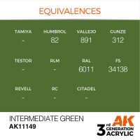 AK 3GEN Intermediate Green 17ml