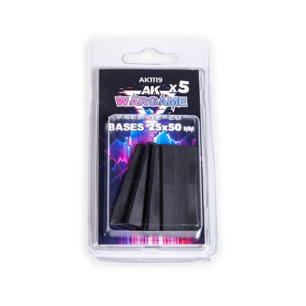 AK Rectangular Bases 25x50mm (5 Stück)