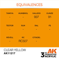 AK 3GEN Clear Yellow 17ml