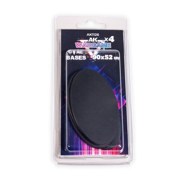 AK Oval Bases 90x52mm (4 Stück)