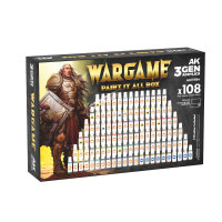 AK Wargame Paint It All Box 108 Colors 3Gen