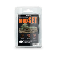 AK Mud Set - Liquid Pigment  (3x)