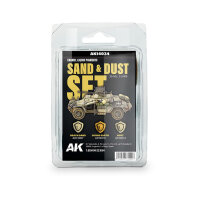 AK Sand & Dust Set - Liquid Pigment  (3x)