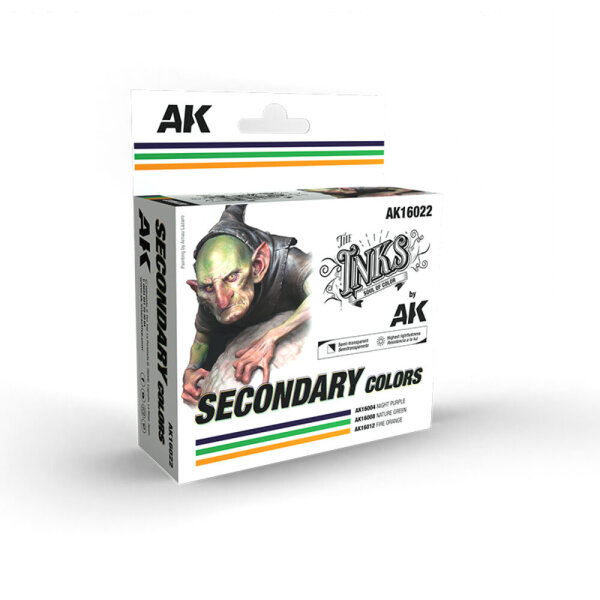 AK Secondary Colors Set - 3 Ref. (INKS)