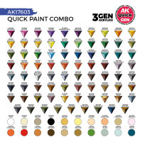 AK QUICK GEN Paint Combo Set 100 Colors