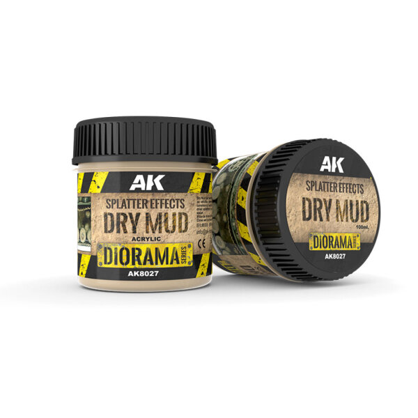 AK Splatter Effects Dry Mud – 100ml (Acryl)
