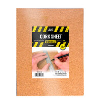 AK Cork Sheets - Fine Grained 200x300mm 1-2-3mm (3 Sheets)