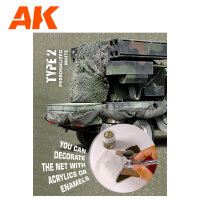 AK Camouflage Net Personalized White Type 2