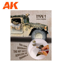 AK Camouflage Net Field Green Type 1