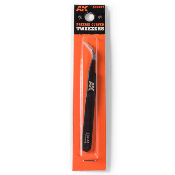 AK Precise Curved Tweezers AK