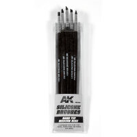 AK Set of 5 Silicone Brushes Hard Tip Medium AK