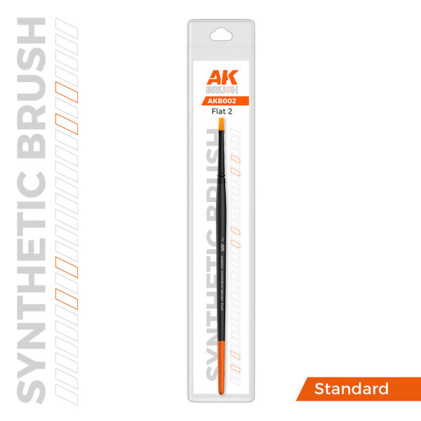 AK Flat Brush 2 Synthetik