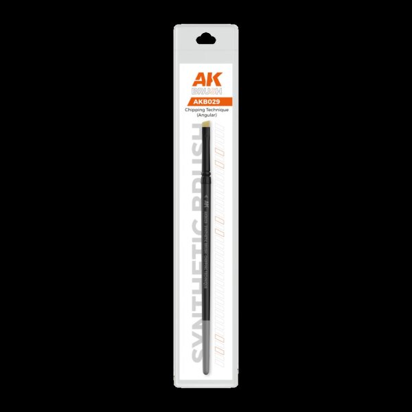 AK Synthetic Brush - Chipping Technique (Angular)