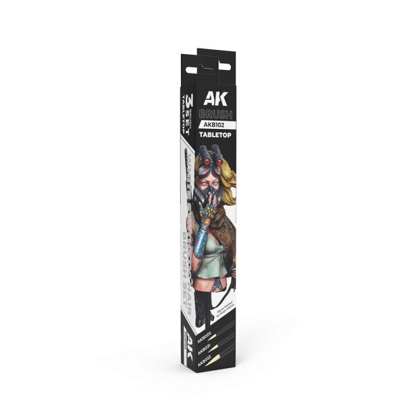 AK Tabletop Synthetic Brushes Set (3 brushes)