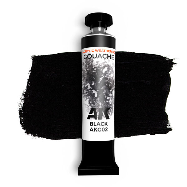 AK Gouache Black 20 ml